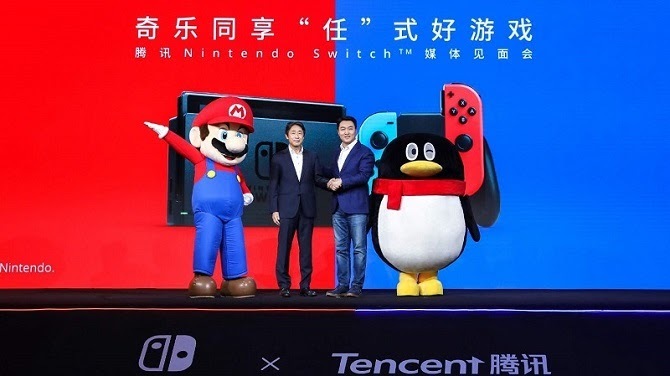 Nintendo hợp tác cùng Tencent để phân phối Switch tại Trung Quốc. Ảnh: Nintendo.